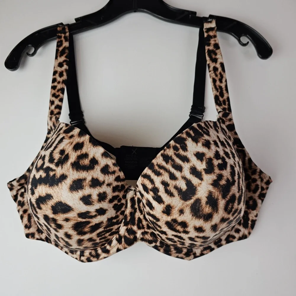 Soma 40DDD 40F Bra Leopard Print Stunning Support Smooth Full Coverage Underwire